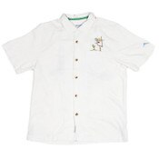 USC Trojans Men's White SC Interlock Tide Breaker Camp Silk Shirt